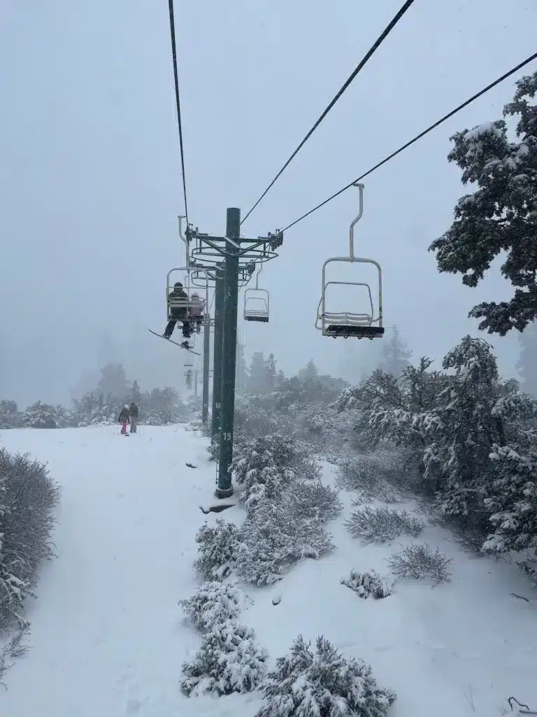 View from Chair Lift 2 to Amusement Park run