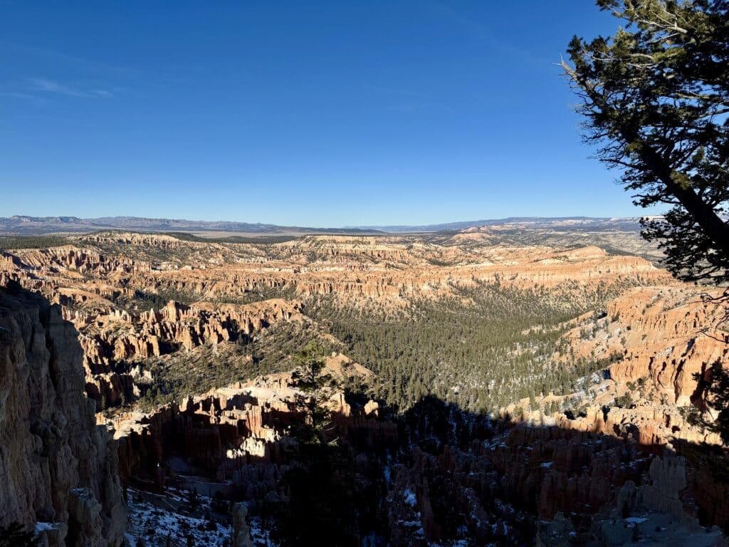 Bryce Point at Bryce Canyon National Park in the Winter