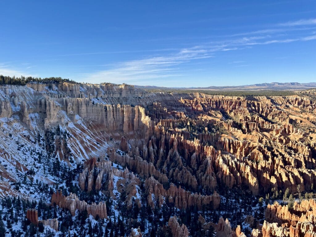 Inspiration Point at Bryce Canyon National Park in the Winter