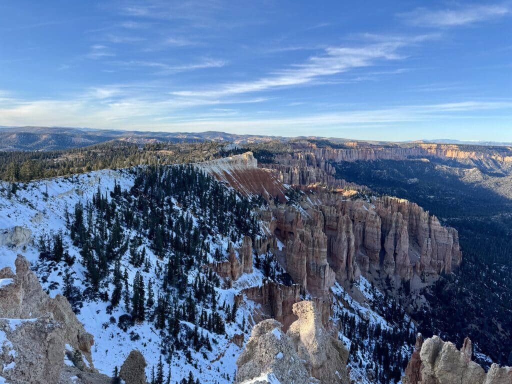 View from Rainbow Point at 9115 ft