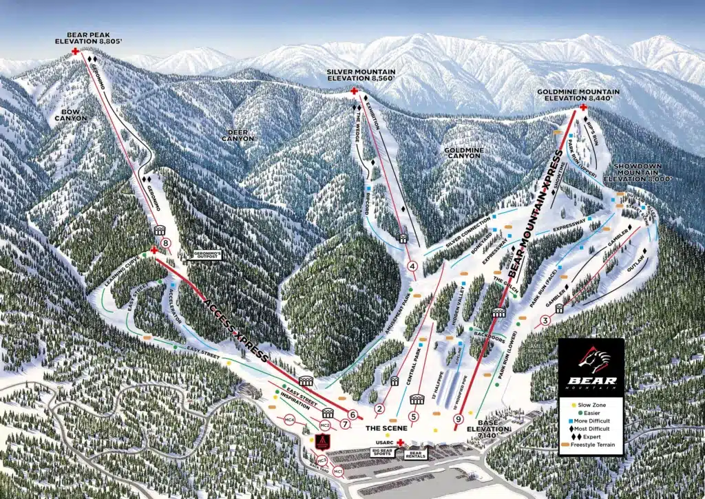 Bear Mountain Resort Runs