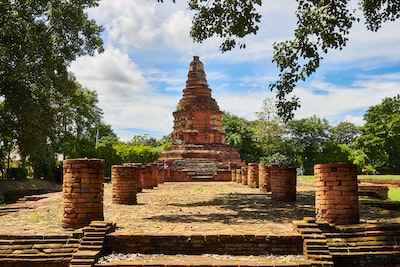 Ancient temples in Ayutthaya, Thailand the old capital