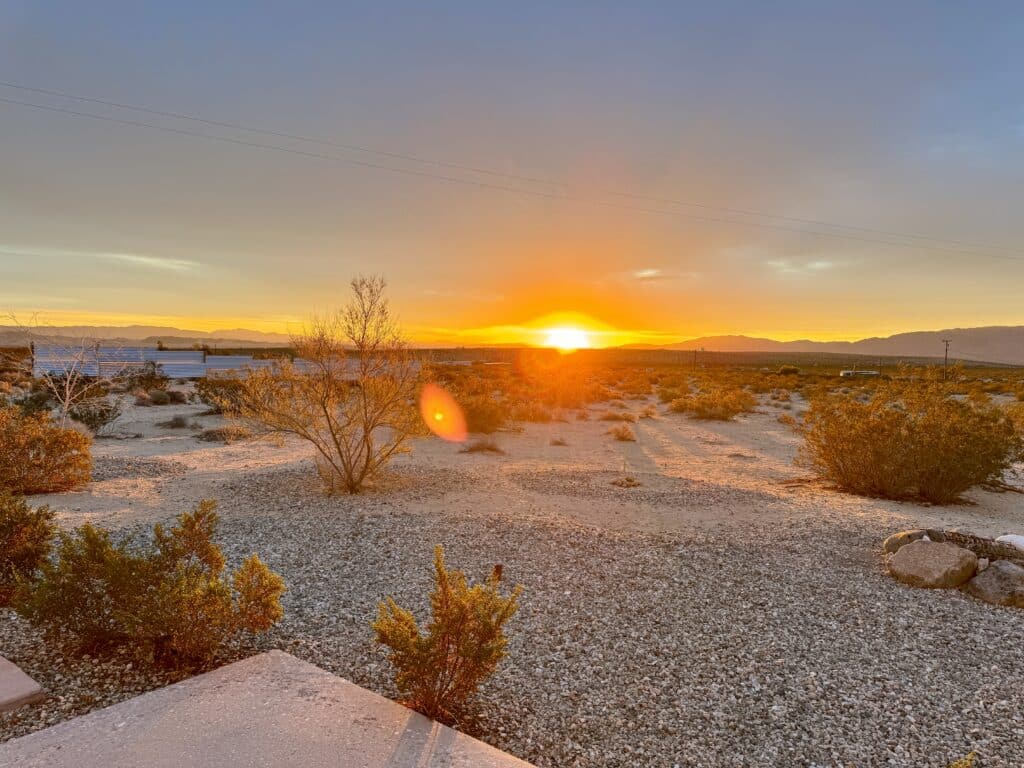 Catch the sunrise during your 3 days in Joshua Tree