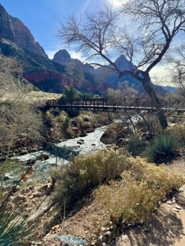 View from Pa'rus Trail Zion